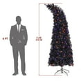 thumbnail image 4 of 7FT Wizard Hat Shape Black Pre-Lit Christmas Tree with 1050 PVC Branches, 400 LED Lights and Remote Control, Easy Setup for Home Holiday Decoration, 4 of 9