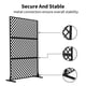 thumbnail image 2 of Garvee biombo de privacidad metálico de 3 paneles con base, divisor decorativo resistente para uso exterior o interior en balcón, patio, jardín o habitación, 2 of 7