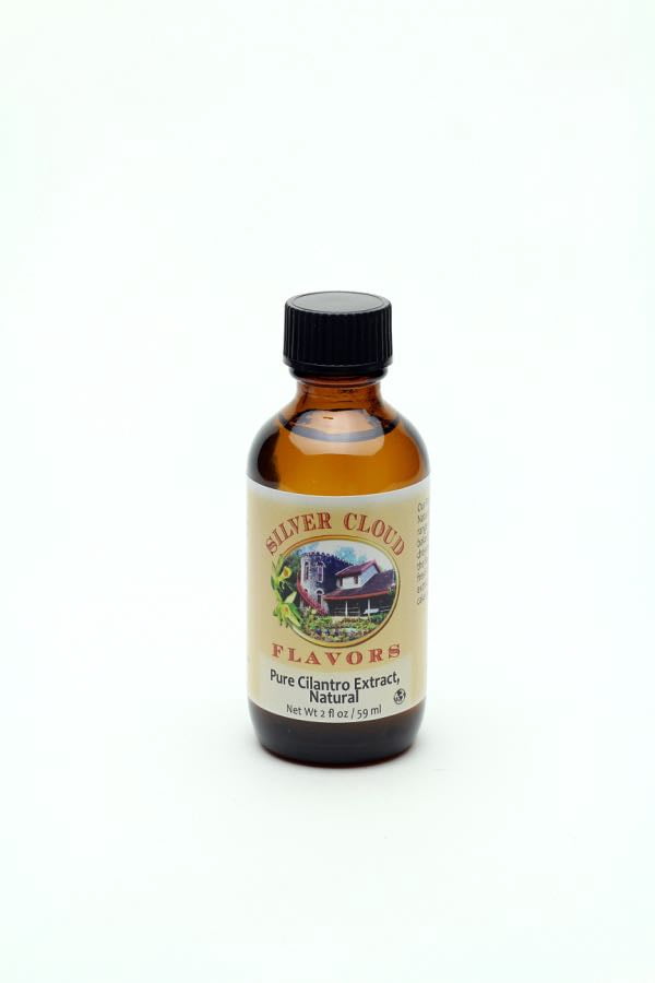 Pure Cilantro Extract, Natural 2 fl. oz. glass bottle