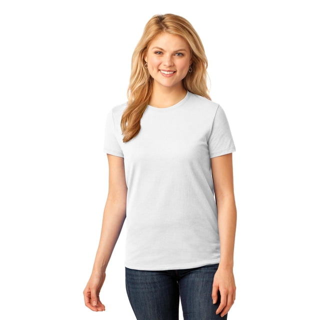 Camiseta de algod?n Core para mujer de Port & Company?. LPC54 Puerto & Compa??a LPC54