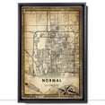thumbnail image 2 of Normal Vintage Map Prints Canvas, Illinois Map Art Canvas, Canvas, Normal Map City style vintage Canvas , Canvas Wall Art, Street Map Artwork Canvas, 2 of 6