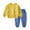 Yellow#9527, variant on BOOMNY Children Boys Outfit Sets 2 Peice Graphic Long Sleeve Sweatshirts Pants Outfits for Kids Comfy Clothing Set