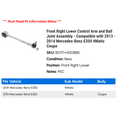 thumbnail image 2 of Front Right Lower Control Arm and Ball Joint Assembly - Compatible with 2013 - 2014 Mercedes-Benz E350 4Matic Coupe, 2 of 2