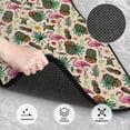 thumbnail image 3 of Honeii Tropical Mask Flamingo Print Car Foot Mat Four-Piece Set - Front & Rear Universal Car Floor Mats for SUVs, Trucks, Sedans, 3 of 7