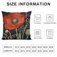 thumbnail image 5 of TIAOTIAOHOU Poppy Flower Pillow Covers Farmhouse Spring Garden Plant Decor Decorative Cushion Case Throw Pillowcase Sofa Couch, 5 of 5