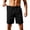 Black-A, variant on Men's Quick Dry Beach Shorts Elastic Waist Athletic Swim Trunks With Side Pockets For Sports Hiking Casual Daily Wear