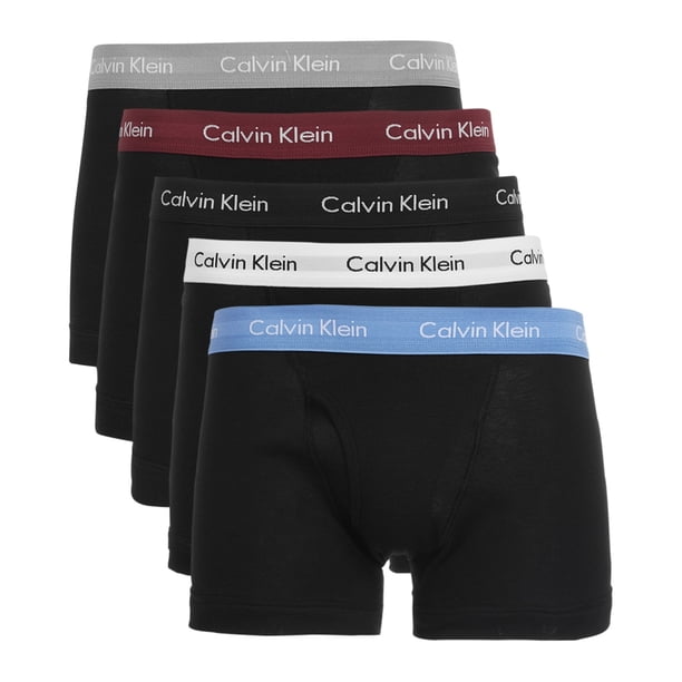 Calvin Klein - Calzoncillos tipo bóxer para hombre (5 unidades), color negro, grande Calvin Klein Calzoncillos boxer