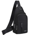 thumbnail image 1 of Mochila cruzada impermeable Moocorvic con puerto USB y orificio para auriculares, mochila de senderismo, bolso cruzado multiusos., 1 of 7