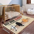 thumbnail image 3 of Keep Door Closed Cats Planning Escape Soft Small Velvet Area Rugs Non Slip Indoor Floor Carpet for Living Room Bedroom Decor, 3 of 5
