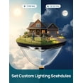 thumbnail image 6 of Linkind Smart Solar Pathway Lights SP6, in-App Pattern Switching Solar Lights Outdoor Waterproof, Solar & Wired Charging Color-Changing Landscape Lighting, Garden Decor for Yard, Patio (4 Pack), 6 of 10