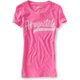 thumbnail image 1 of Aeropostale Sparkle Glittery Graphic playera para mujer, rosa, mediano, 1 of 1