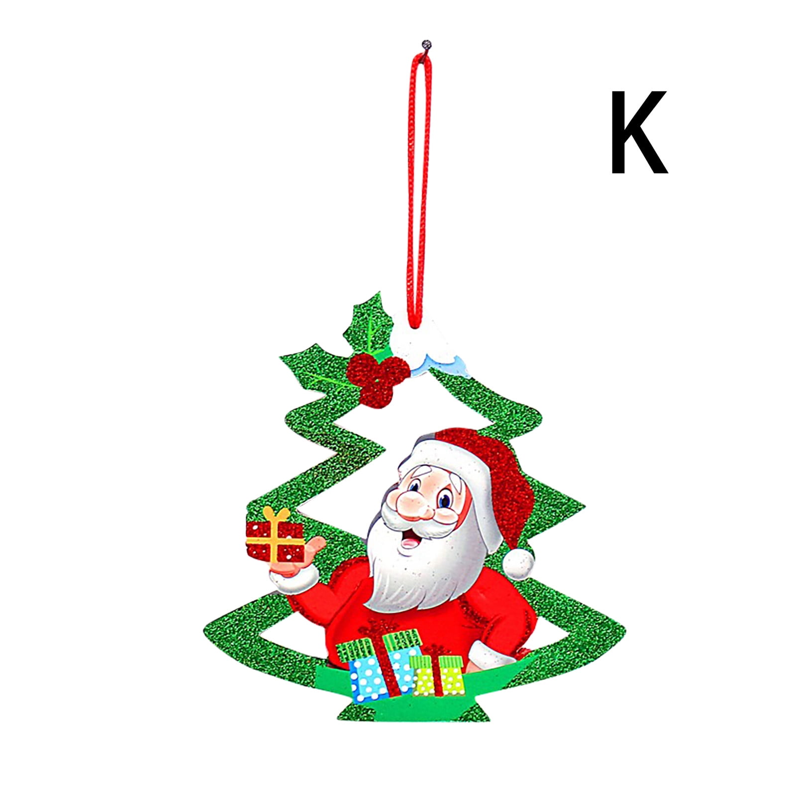 Hallmark Personalized Metal Snowman Christmas Ornament Monogram "K" 