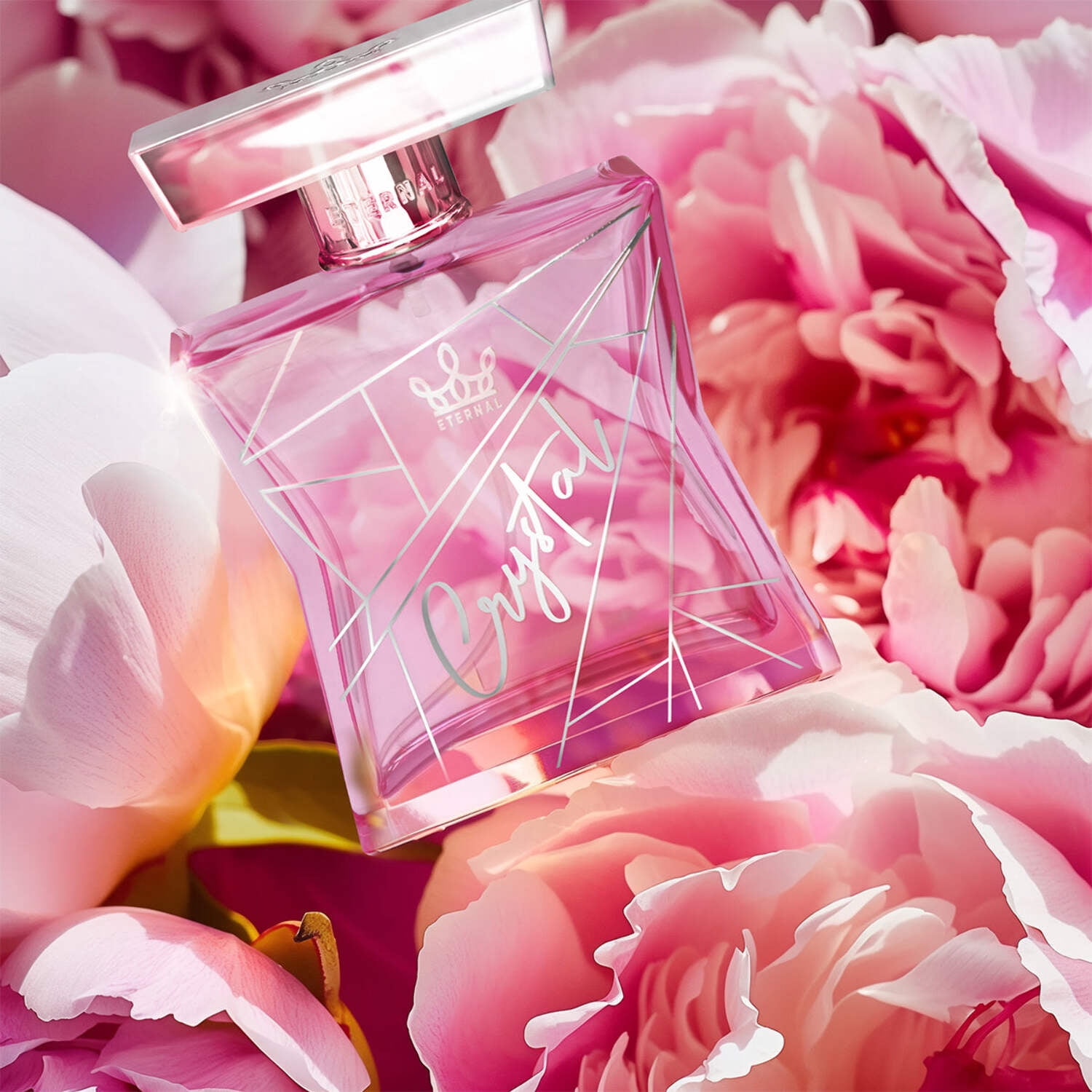 Eternal Fragrance CRYSTAL, Fresh Fruity Floral Eau de Parfum, Inspired by Bright Crystal Perfume for Women, 3.4 oz (100ml) Spray