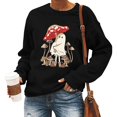 thumbnail image 2 of AYA Sweatshirts for Teen Girls Letter Print Hoodless Long Sleeved Pullover With Pockets, 2 of 5