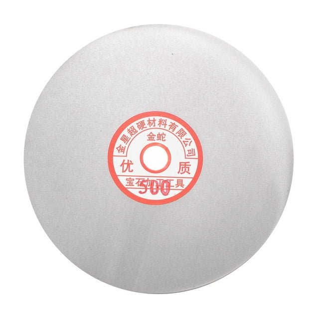 Disco de lijado y pulido de diamante Uxcell de 6" grano 500 con agujero de eje de 5/8"