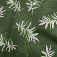 thumbnail image 1 of oneOone Cotton Poplin Twill Dark Green Fabric Abstract Leaves Quilting Supplies Print Sewing Fabric By The Yard 56 Inch Wide, 1 of 4