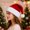 Red, variant on Plush Santa Hat with White Faux Fur Trim, Classic Christmas Party Costume Accessory for Adults Holiday Decorations One Size