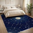 thumbnail image 3 of ODIKA Large Astronomical Alignments Chart Displaying Planetary Galaxy for Living Room, Under Sectional, Family , Non-Slip Flatwoven, 3 of 7