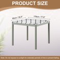 thumbnail image 2 of Picnic Table Cloth, 78"x35" Rectangle Vinyl Diamond Fitted Tablecloths Waterproof Flannel Backed Table Covers for Dining Camping Outdoor, Deep Grey/White, 2 of 6