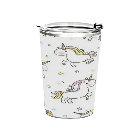 

11oz Straw Mugs with Handle and Straw Lid Sports Mugs Car Mugs Cute Unicorn