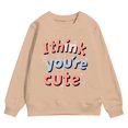 thumbnail image 4 of Girls Valentines Day Outfit Crew Neck Sweatshirt Lover Heart Letter Print Long Sleeve Pullover Toddler Girl Sweatshirt for Toddler Girls 6-7 Years, 4 of 4
