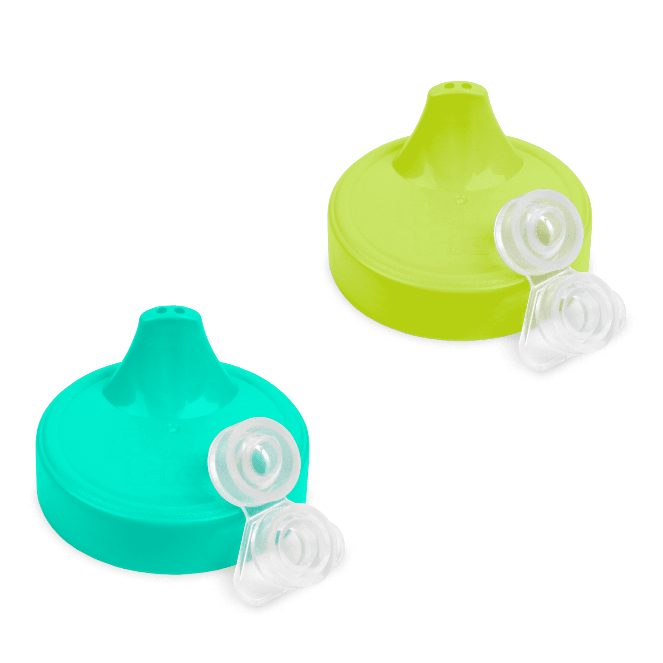 Re-Play No-Spill Sippy Cups, 2-Pack, Aqua/Lime, Recycled Plastic