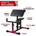 thumbnail image 3 of Mikolo Adjustable Weight Bench, Preacher Curl Bench, Roman Chair, Workout Bench for Home Gym(2023 NEW), 3 of 8