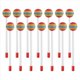 thumbnail image 2 of 14 Pcs Lollipop D Mallet Sticks Round Rainbow Hammer Percussion Sticks Plastic D sticks for Kid, 2 of 5