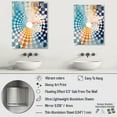 thumbnail image 4 of Designart "Azure and Lemon Vivid Abstract Whispers Art art" Abstract Oversized Wall Mirror - Modern Abstract Hallway Decorative Wall Mirrors - Multiple Color Options, 4 of 6