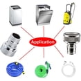 thumbnail image 4 of shiyou-Faucet Quick Connector Adapter, Thead Connecting Faucet Aerator Adapter with Snap Quick Connector Fitting for Dishwasher Washing Machine (G1/2 Hose Thread), 4 of 4
