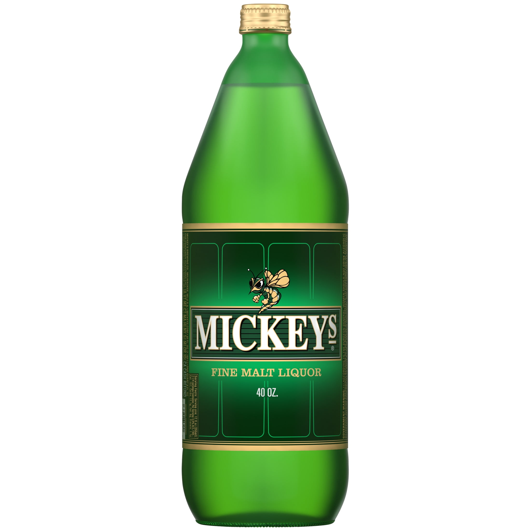 Mickey's Beer, 40 fl oz Glass Bottle, 5.6% ABV - Walmart.com