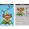 thumbnail image 2 of Adhesivos navideños para ventanas, calcomanías navideñas, decoraciones autoadhesivas impresas de doble cara reutilizables para ventanas, árbol de Papá Noel y copos de nieve, 2 of 5