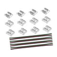 thumbnail image 4 of Conectores de 12 piezas con 4 accesorios de cables de extensión de 15 cm de cable para 4 pines 0.39 pulgadas de luz Asamblea simple multifuncional, 4 of 8