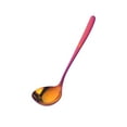 thumbnail image 2 of Ludlz Stainless Steel Soup Spoon Mirror Polishing Long Handle Food Grade Cooking Spoon Multifunctional Colorful Hot Pot Soup Spoon Kitchen Cookware Essential Tool, 2 of 8