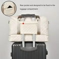 thumbnail image 5 of Lightweight Carry-On Gym Bag Large Capacity Clothing Storage Simple Portable Shoulder Bag Multi-Pocket Travel Tote with Separate Shoe Compartment,Duffle Bag,Black, 5 of 14