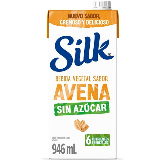 Bebida vegetal Silk sabor avena sin azúcar 946 ml