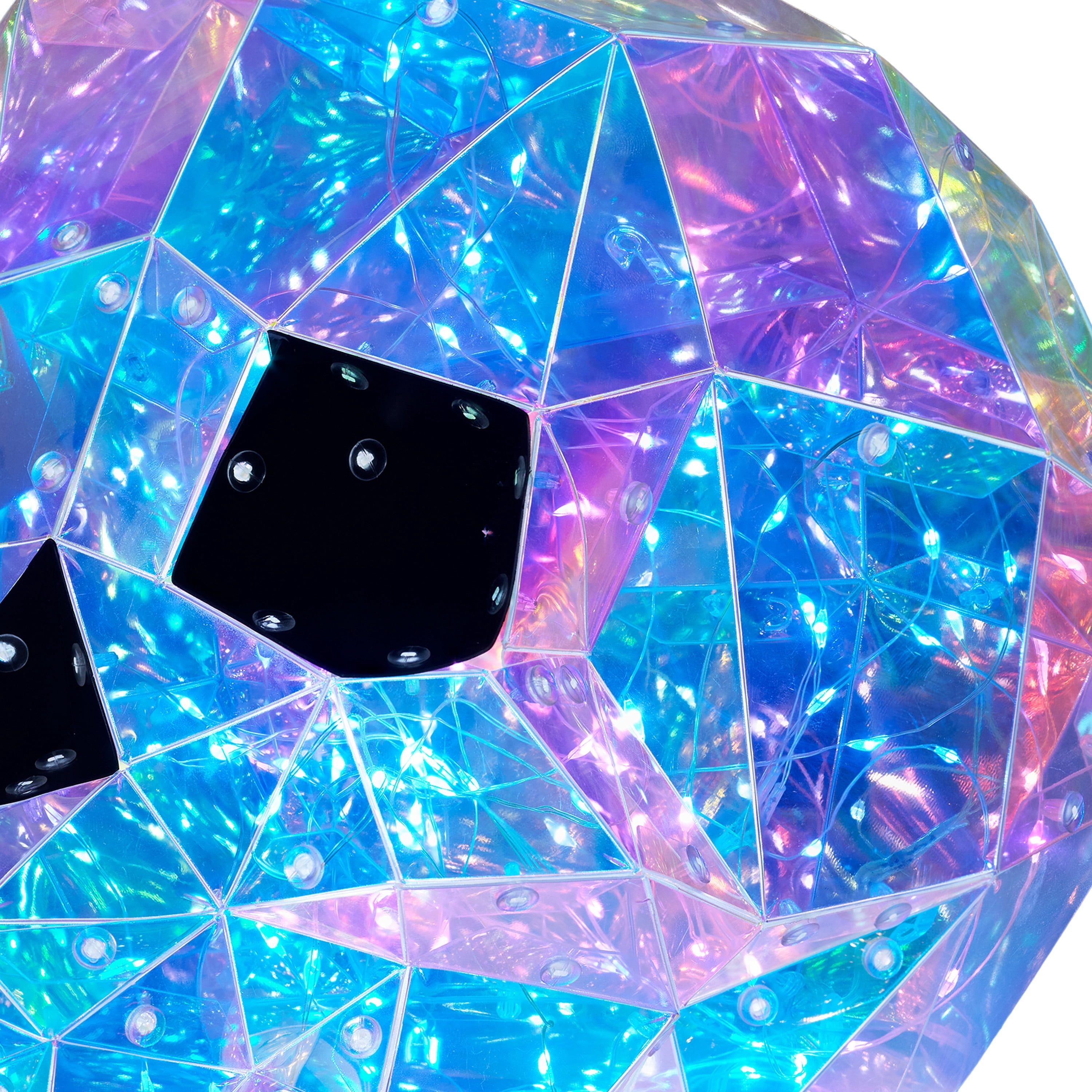Indoor/Outdoor Battery-Operated LED Prismatic Skull, Multicolor, 8.3", Halloween by Way To Celebrate
