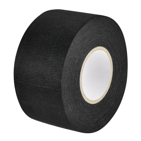 Uxcell Adhesive Cloth Fabric Tape Wire Harness Looms Single-Side 49.2ft x 0.15inch Black