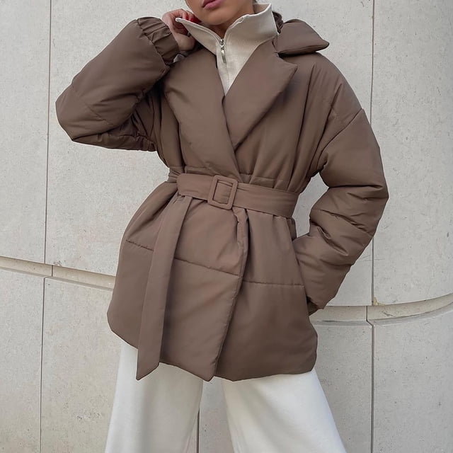 Parkas de manga larga para mujer, de algodón, con tirantes, capucha, cuello apilado, sudadera con flecos, blusa para mujer