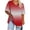 Red, variant on Staron Women's Plus Size V Neck Short Sleeve Printed T-Shirt Casual Oversized Loose Fit Summer Top, Red 5XL