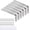 Silver, variant on 6PCS L Bracket, 6"×2"(150×50mm) Shelf Support Corner Bracket for Wooden Board Max Load : 42lb, White