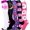 Black Pink Purple, variant on 6 Pairs Copper Compression Socks for Women & Men Circulation 15-20 mmhg - Better Blood Flow, Swelling, Best Support for Medical, Running, Nursing