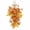 Orange, variant on geerera Artificial Fall Swag, Thanksgiving Teardrop Wreath with Maple Leaves & Berries, 19.7" Front Door Decor, Autumn Floral Arrangement for Home & Wall