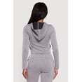 thumbnail image 4 of Women's Scuba Zip Front Cropped Hoodie, 4 of 4