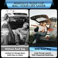 thumbnail image 6 of Rooftop Cargo Carrier Bag Water-Resistant Roof Bag Aero Car Top Carrier for Vehicle with/Without Racks 600D PVC, Includes 8 Door Hooks, 4 Reinforced Straps, Storage Bag, Non-Slip Mat, 6 of 8