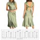 thumbnail image 2 of Vestido Largo De Mujer Vestido largo sexy Vestido de túnica de verano con nudo torcido en la espalda Traje diario (verde oliva L) Ygjytge para Mujer Verde oliva T 22, 2 of 7
