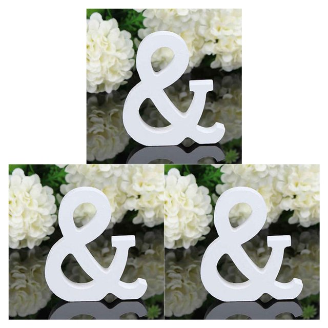 Guardurnaity Letra de blanca de 8CM, alfabeto inglés, bricolaje, diseño de nombre personalizado, arte artesanal, corazón independiente, decoración 26 # 3piezas Guardurnaity CBP021611