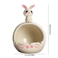 thumbnail image 3 of Easter Bunny Ceramic Ashtray Cute Bunny Easter Gift Decorative Smokers Tabletop Accessory Indoor Outdoor Home Decor Easter Party Favors, 3 of 6