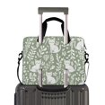 thumbnail image 2 of FORMRS 16" Laptop Sleeve Bag Carrying Case with Handle Travel Shoulder Briefcase, Green Floral Cat Pattern, 2 of 8