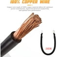 thumbnail image 2 of 4 AWG Battery Cables Set with Terminals, Pure Copper Battery Inverter Cables with 3/8 Inch Lugs, Power Wire (Positive and Negative) for Solar ATV RV Boat Automotive Marine Motorcycle (18"), 2 of 5